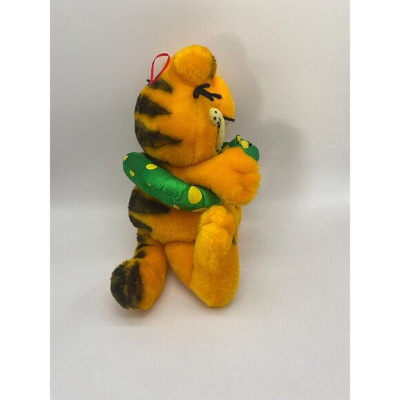 Pool Party Garfield Plush: Vintage Cartoon Cat Collectible from Nanco - Picture 3 of 10